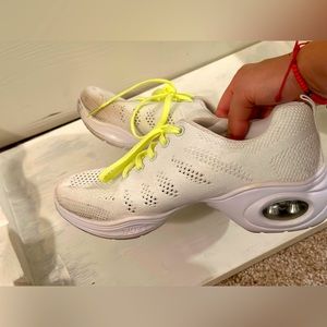 Practice White Dance Sneaker Size 7